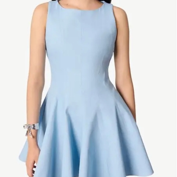 Maje Light Blue Mini Dress - Picture 2 of 4